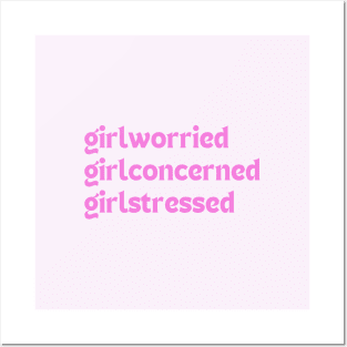 Girlworried Girlconcerned Girlstressed Posters and Art